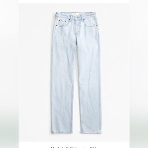Abercrombie & Fitch Light Blue 90s Straight Leg Low Rise Jeans Size 33 16s